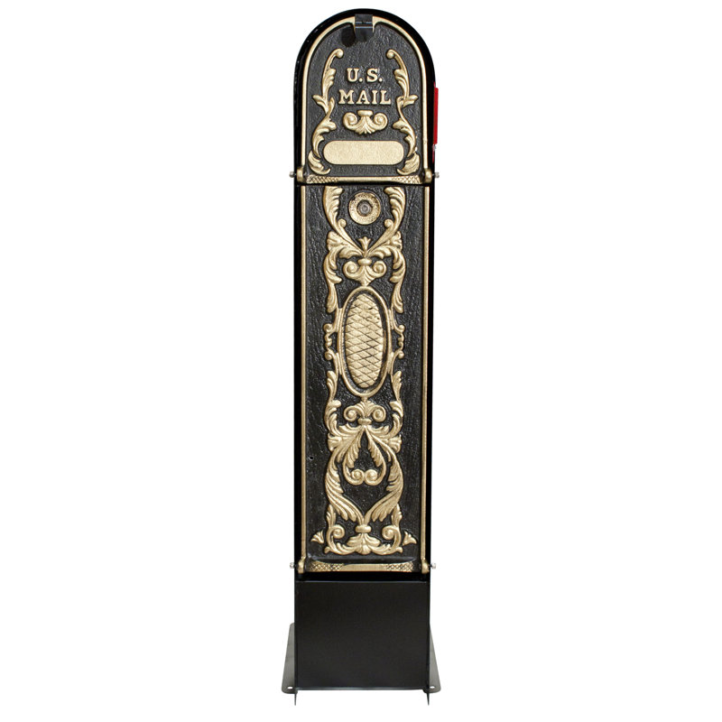 Wall Mounted Mailbox, Gold