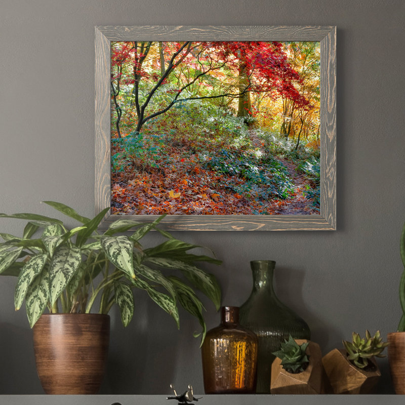 Secret Garden - Reproduction d'art graphique sur papier encadré, H 24 po x l 18 po x P 1,5 po, gris