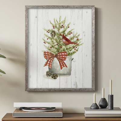 Winter Pine II Framed Print - Solid Wood