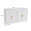 Console en bois avec 4 portes et tablettes amovibles