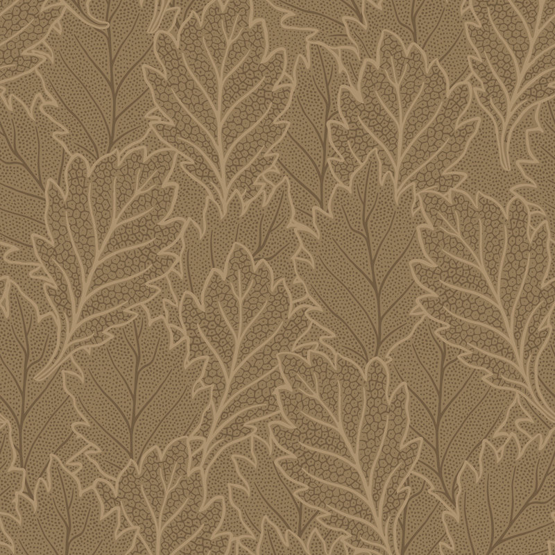 Échantillon de papier peint Quercus Leaves, Brown