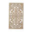 Décoration murale florale en bois