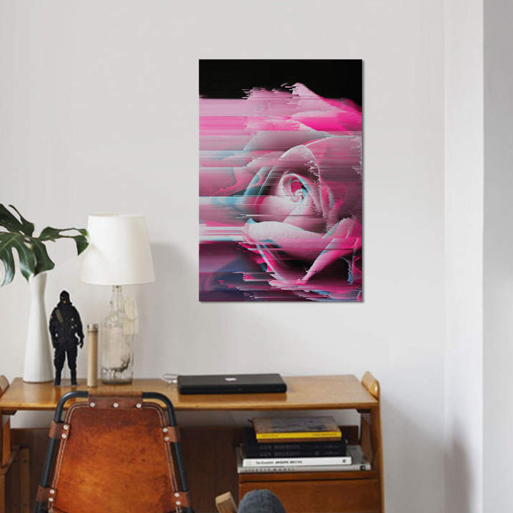 « rosa rosae », impression sur toile, H 12 po x l 8 po x P 0,75 po, Pas de tapis, Toile tendue