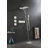 Wall Mounted Waterfall Rain Shower System With 3 Body Sprays & Handheld Shower