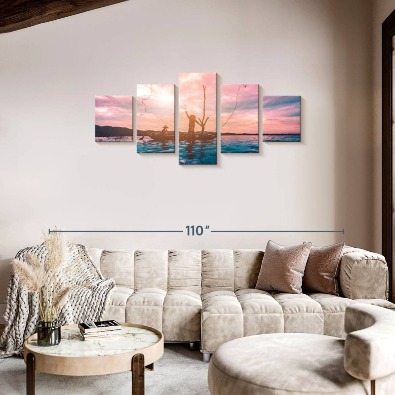 Fishing Buddies, 34" H x 74" W