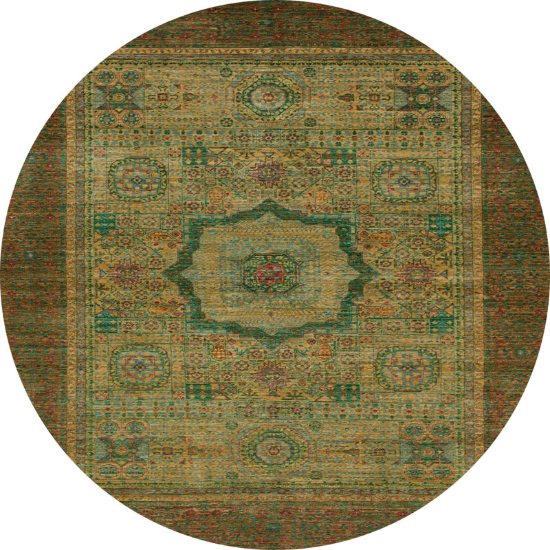 Abstract Indoor Rug, Round 3'