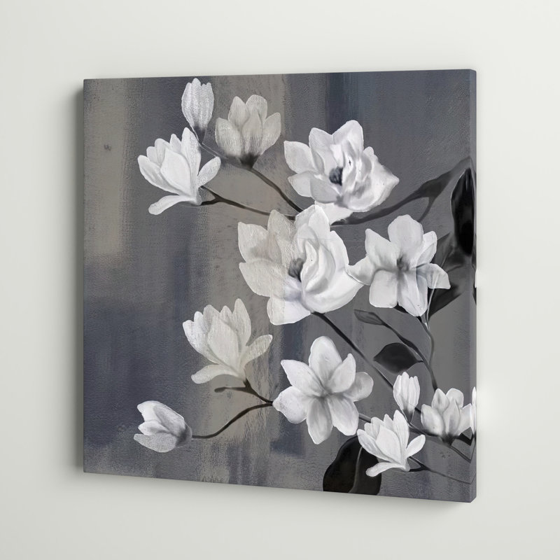 "Magnolia Branches II" par Kimberly Allen, reproduction d'art sur toile tendue, H 12 po x l 12 po x P 0,75 po