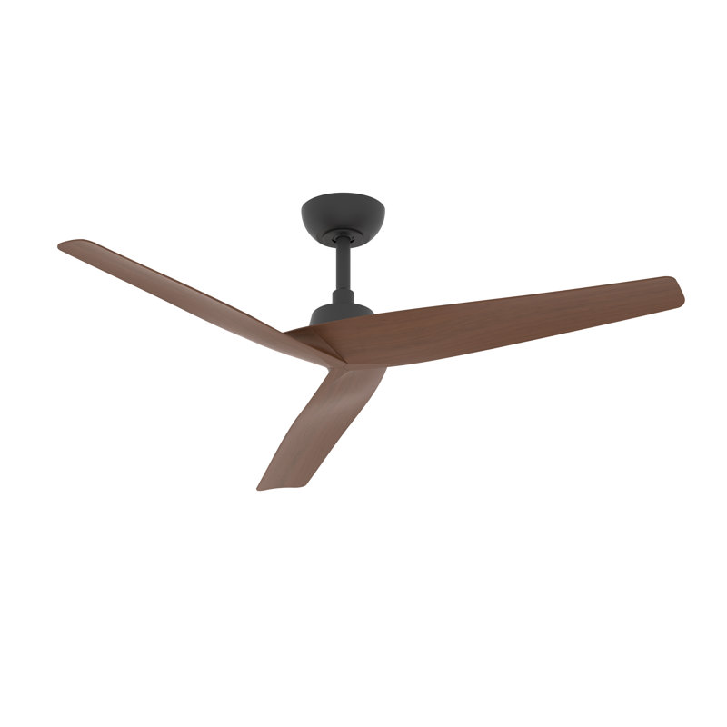 Ventilateur de plafond de 52 pouces avec débit d'air élevé pour les grandes pièces noyer foncé, Noyer foncé
