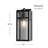 Oxburgh Plug & Play 1-Light Outdoor Wall Light in Transitional and Modern Style-15.78 Inches Tall and 6.08 Inches Wide
