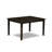 7 Piece Kitchen Table Set Consist of a Rectangle Dining Table with Pedestal and 6 Dining Room Chairs, Cappuccino-987523156