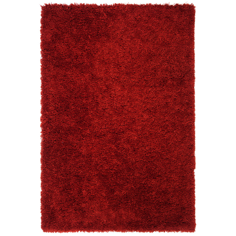 Assar Handmade Tufted Rust Area Rug, Rectangle 2' x 3'