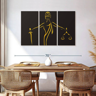 Esquisse Alcaraz Golden Lady Justice