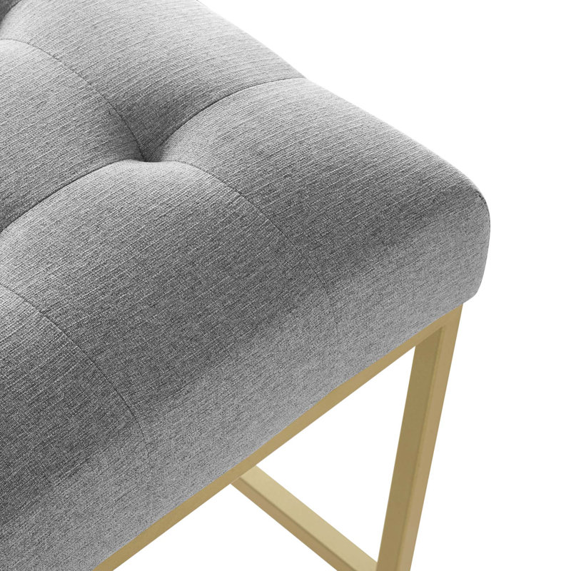 Ensemble de 2 tabourets de comptoir en tissu Privy