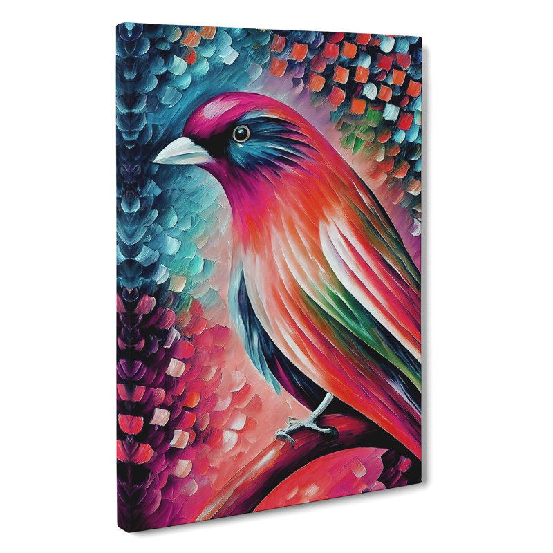 Beautiful Bird No.3 - No Frame Print on Canvas, 60cm H x 40cm W x 3cm D