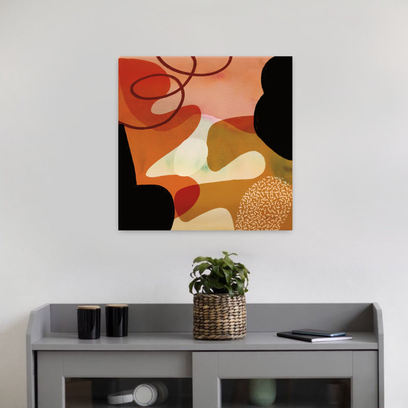 Variété VII, art contemporain moderne abstrait, H 18 po x l 18 po