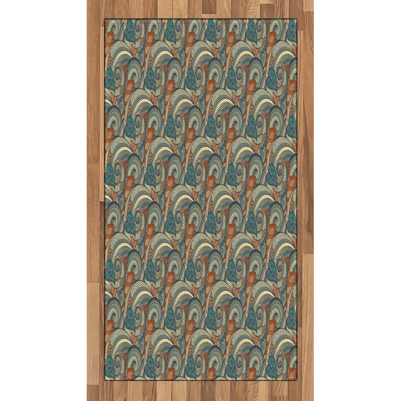 Tapis décoratif à haute densité en fibre de coton à haute densité, Rectangle 2 pi 7 po x 5 pi