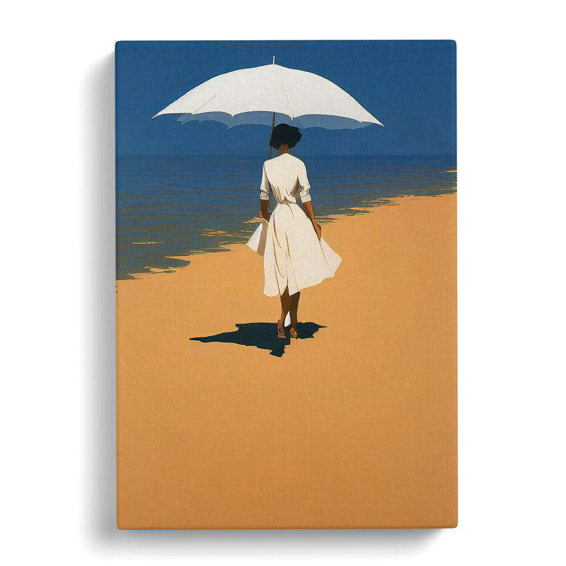 Woman On The Beach No.1 - Wrapped Canvas, 60cm H x 40cm W x 3cm D
