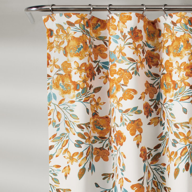 Rideau de douche Tanisha, Mandarine