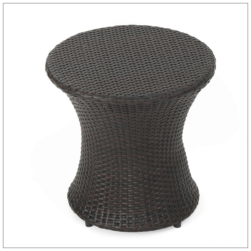TABLE KONO HOURGLASS (SANS TABLE EN VERRE), Brun multi