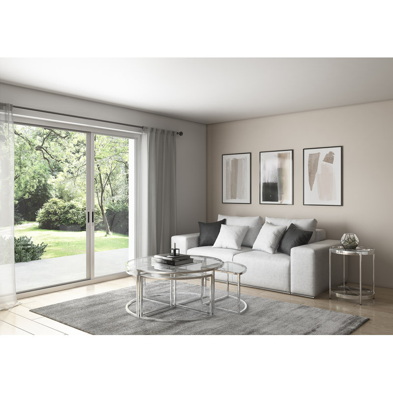 Auob Extendable Glass Solid Coffee Table