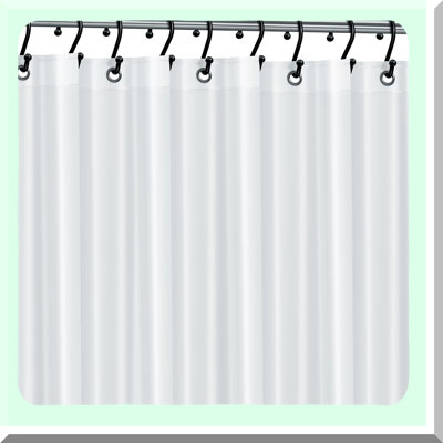 ClearGuard Premium PEVA Shower Liner - 72x72, Rust-Proof Grommets, Magnet-Weighted Hem, Moisture & Stain Resistant