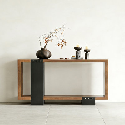 Retro Minimalist Art Practical Console Table