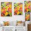 Red Vibrant Melon Palette II - Melon, art mural-1135414922