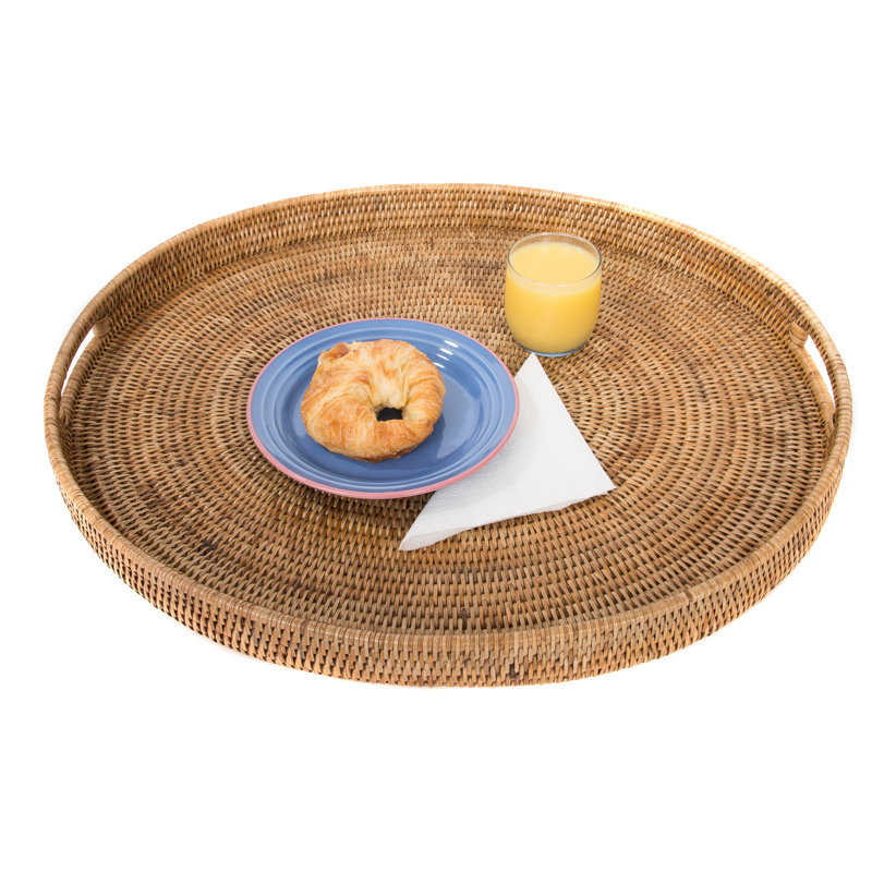 Plateau avec repose-pieds Ilonka Artifacts, Brun miel, L 23 po x P 20 po x H 2 po