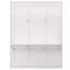 Grand lit escamotable, lit escamotable à armoire de 68 pouces avec bureau, parfait pour chambre d'amis, bureau, blanc-265089234