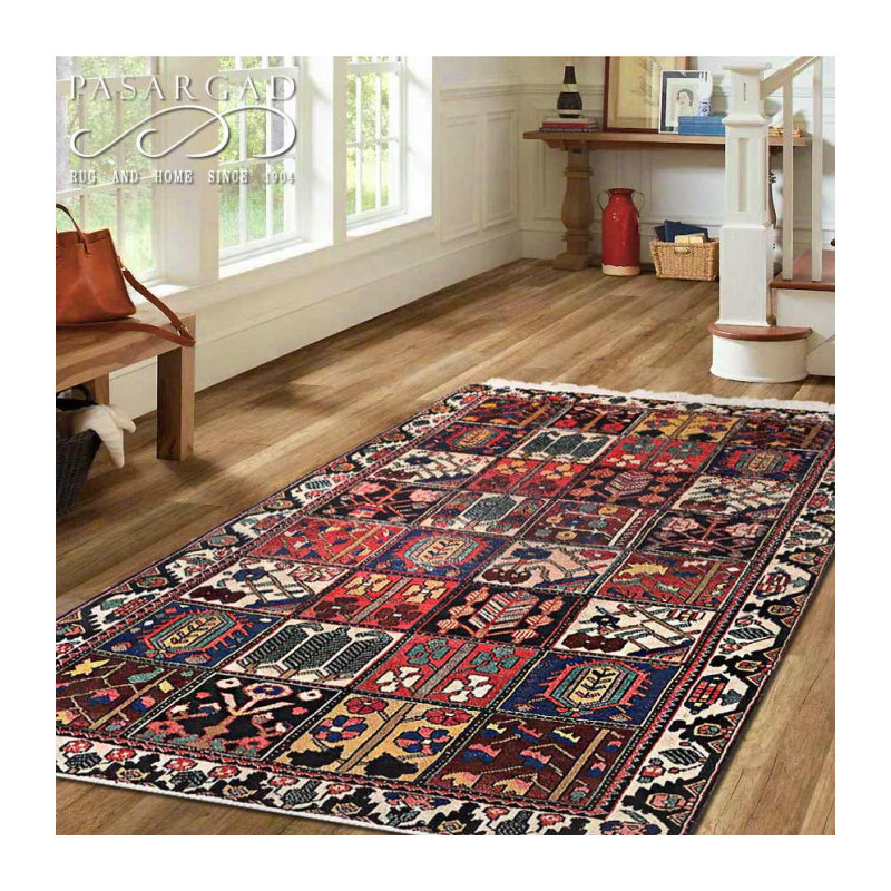 One-of-a-Kind 5'x8'4" Area Rug in Red/Navy Blue/Beige