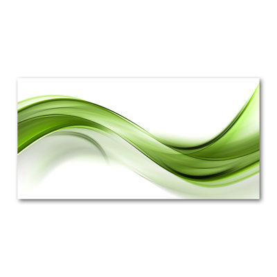 Green Wave - Wrapped Canvas Print