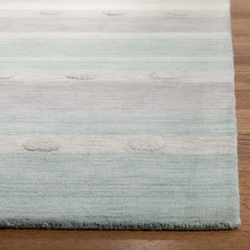 Gosselin children's hand-woven wool rug, Rectangle 6 pi x 9 pi