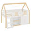 Lit mezzanine bas avec tablettes et armoires