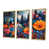 Toile avec cadre flottant or