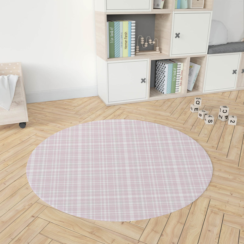 Tapis de jeu Rocky Tartan, Rose