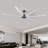 96 Inch Industrial Dc Motor Ceiling Fan, Large Ceiling Fan With 8 Reversible Blades, 5-Speed Remote Control, Home Or Commercial Ceiling Fans For Porch/Garage/Shop-1432853884