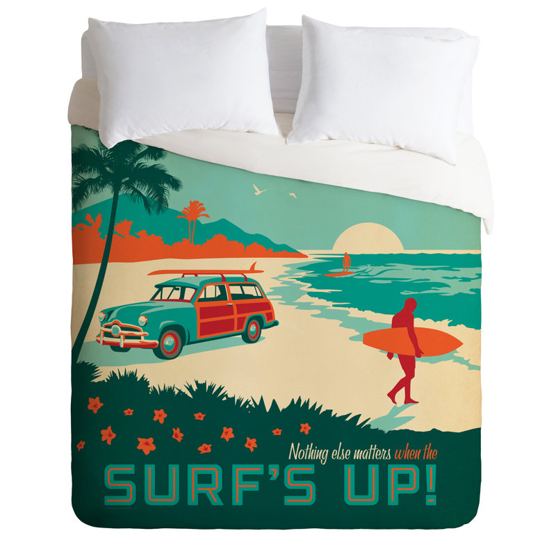 Ensemble de housse de couette surfs up, Housse de couette pour très grand lit et 2 très 