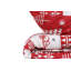 Ensemble de couvre-lit 100% coton rouge / blanc Navi
