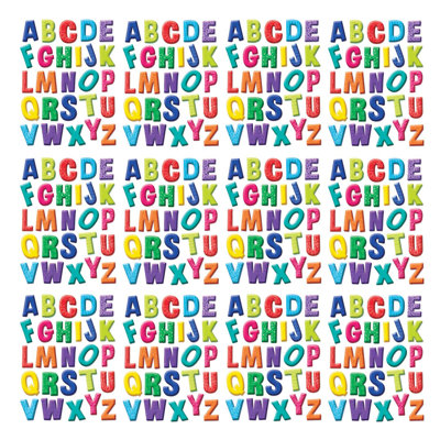 Color My World Alphabet Window Clings