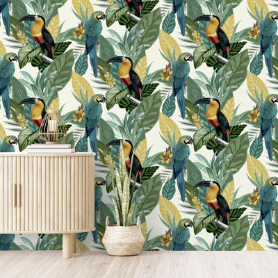 Papier peint ajouré Toucan