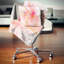 Pink Fractal Abstract - Coussin décoratif imprimé abstrait-30616655-30616658
