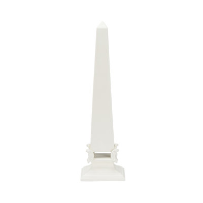 White Neoclassical Obelisk - Large