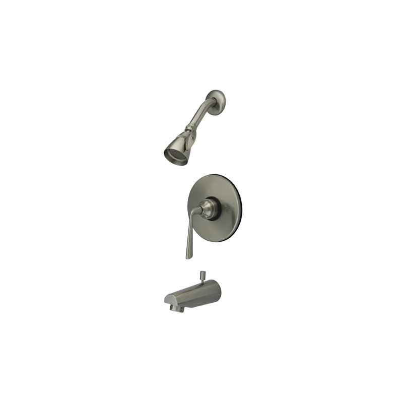 Silver Sage Single Handle Tub and Shower Faucet, Brushed Nickel