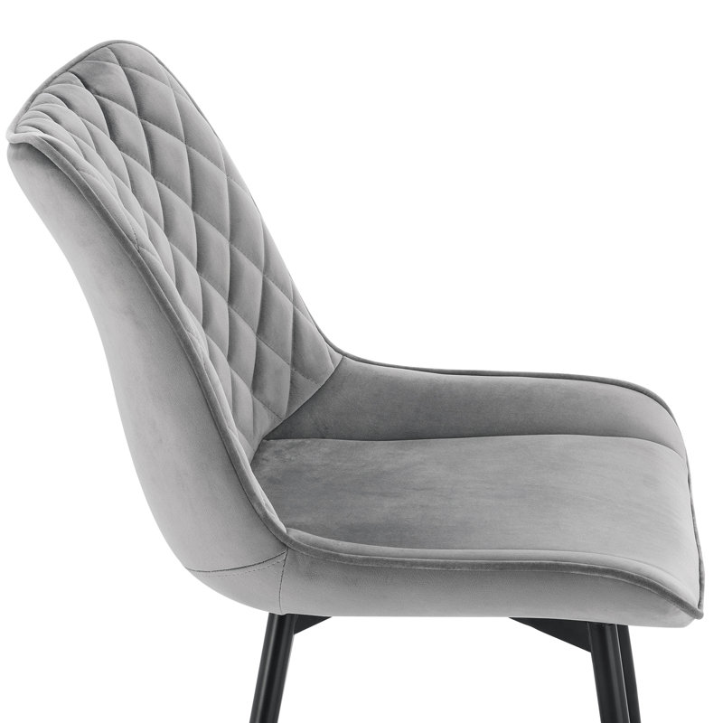 Toombs Upholstered Dining Chair, Light Grey