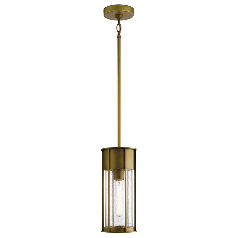 Arvel Outdoor Pendant, Brass
