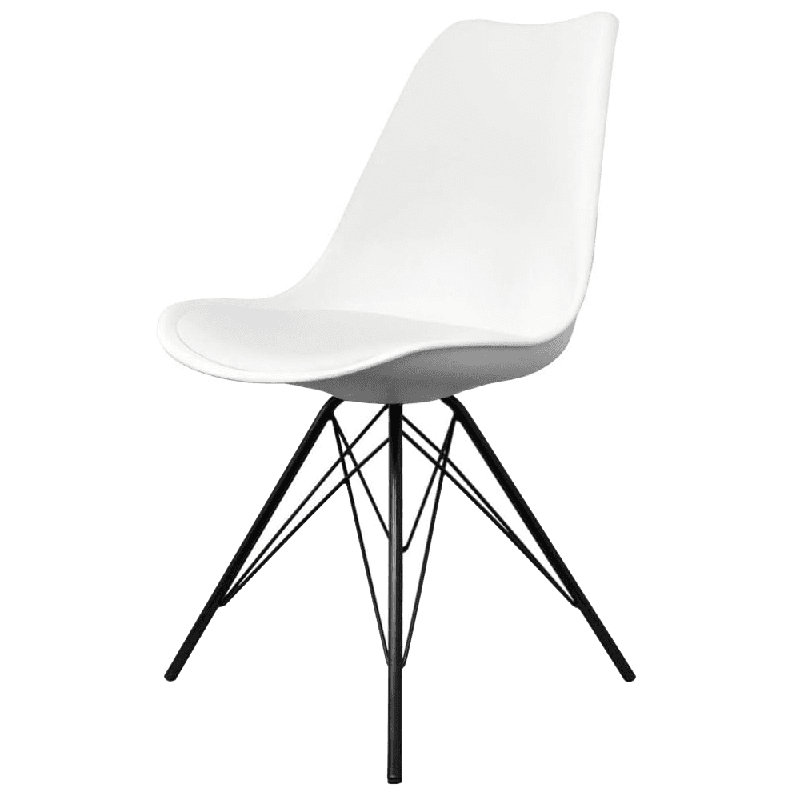 Aneta Plastic Side Chair, White