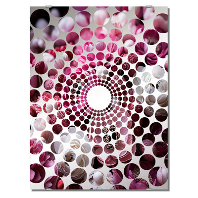 Purple And White Ranunculus Radiance Layers Of Beauty - Ranunculus Decorative Wall Mirrors MIR141663