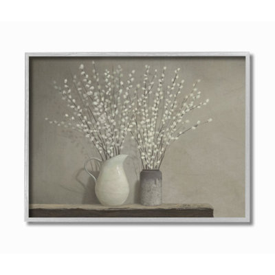 " Beautiful Willow Flower Neutral Painting "