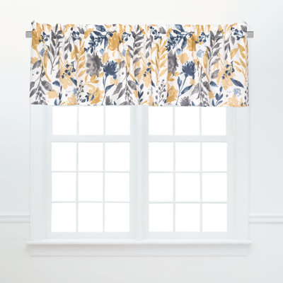 Natural Home Cotton Yellow Valance Window Treatment