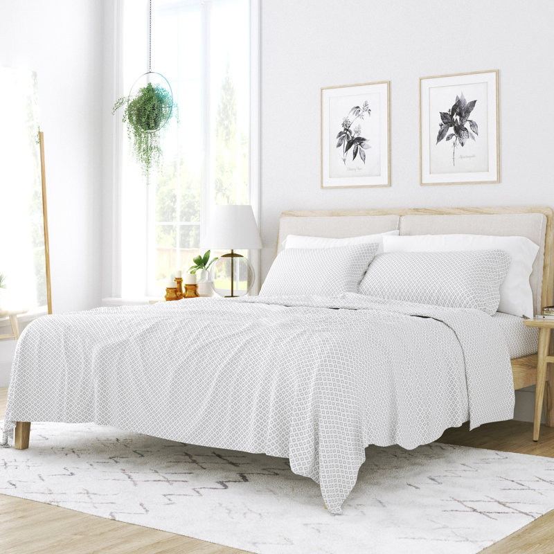 Sunburst Home Ultra Soft Pattern Sheet Set, Queen